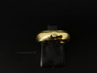 anillo oro 18k con piedra con circonita