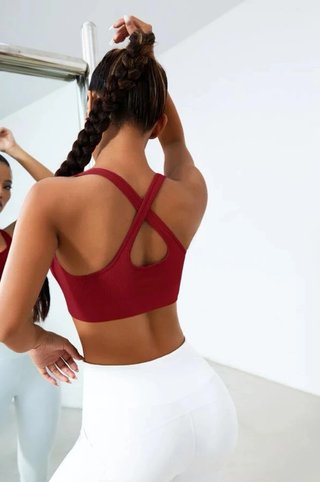 Top Shein Rosso