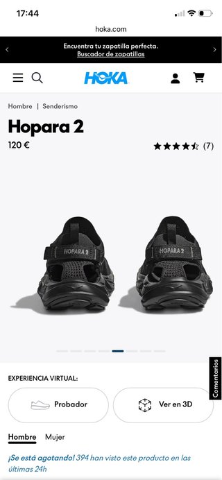 Sandalias Hoka Hopara 2 trekking negras