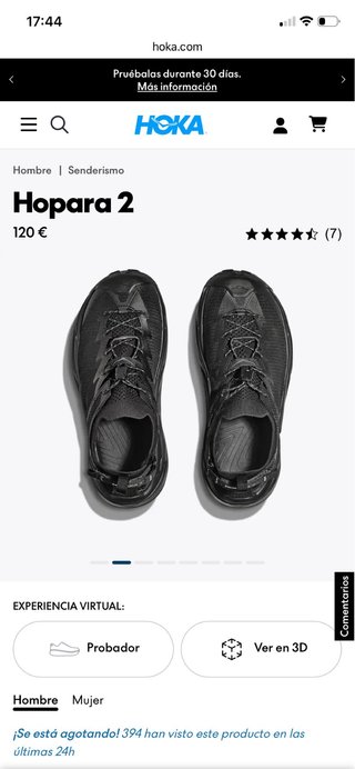 Sandalias Hoka Hopara 2 trekking negras