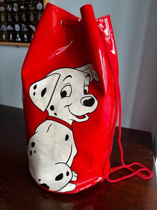 Bolsa Saco 101 Dálmatas Disney Roja
