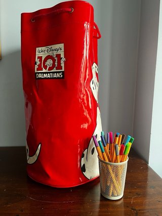 Bolsa Saco 101 Dálmatas Disney Roja