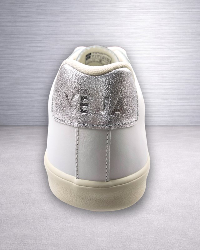 Veja Esplar Logo Leather White Silver T.38 Nuevas