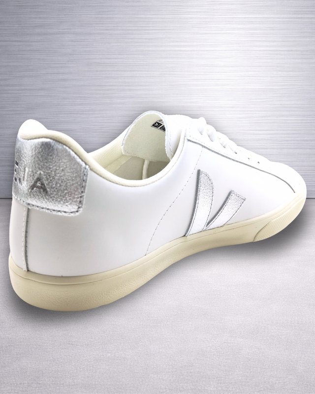 Veja Esplar Logo Leather White Silver T.38 Nuevas