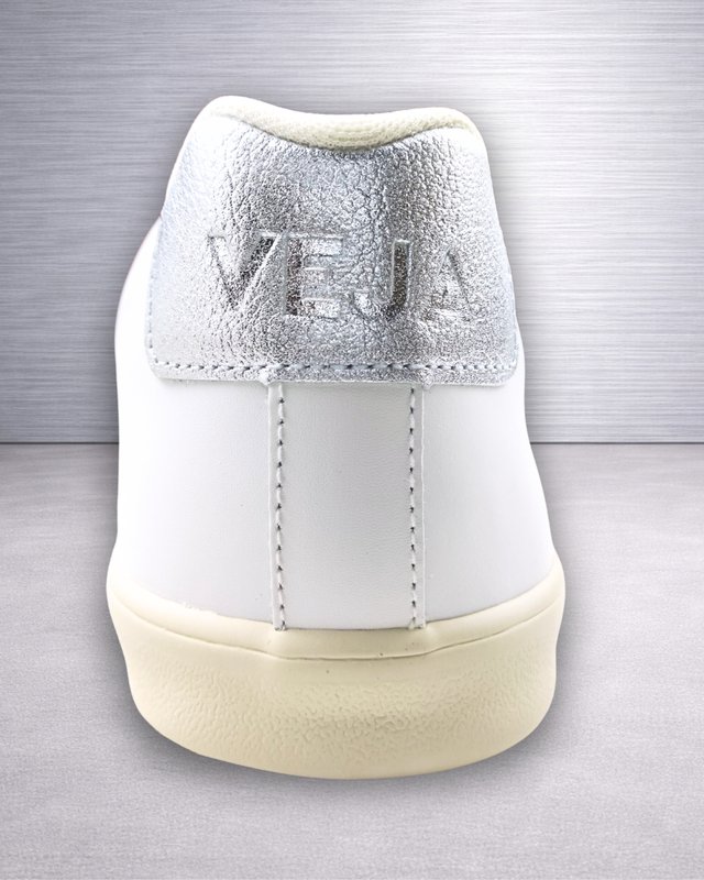 Veja Esplar Logo Leather White Silver T.38 Nuevas