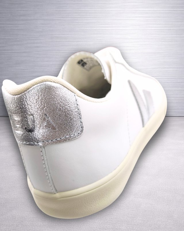Veja Esplar Logo Leather White Silver T.38 Nuevas