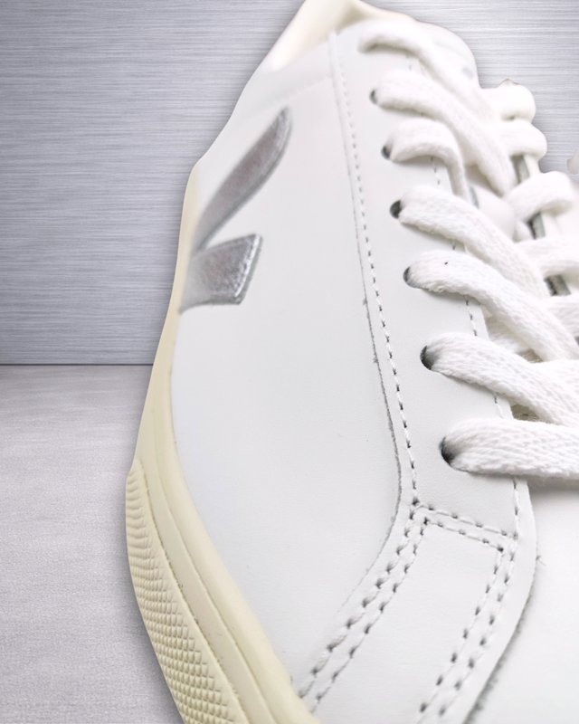 Veja Esplar Logo Leather White Silver T.38 Nuevas