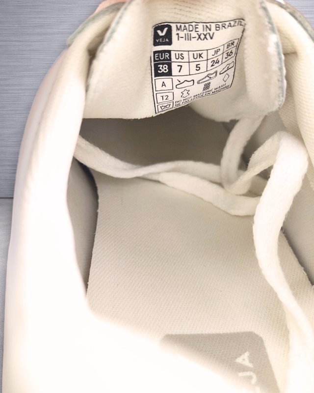 Veja Esplar Logo Leather White Silver T.38 Nuevas