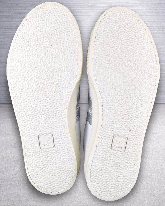Veja Esplar Logo Leather White Silver T.38 Nuevas