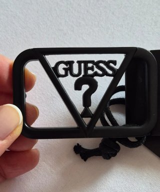 Cintura Guess Uomo Nera Logo GUESS nuova