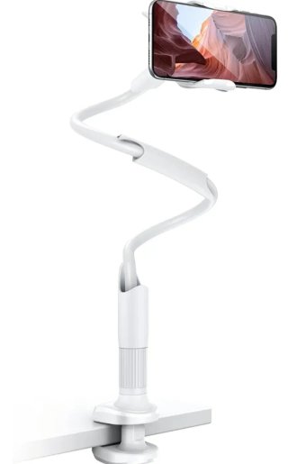 Supporto Telefono Flessibile Bianco