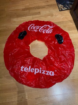 Flotador Coca-Cola Telepizza 89cm con asas