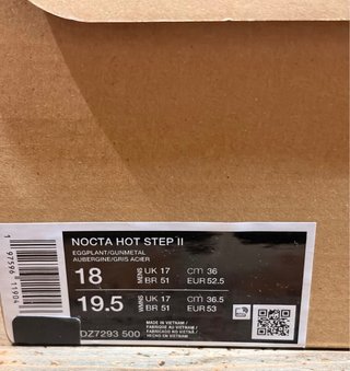 Nike Hot Step 2 Drake NOCTA Morado T-52,5