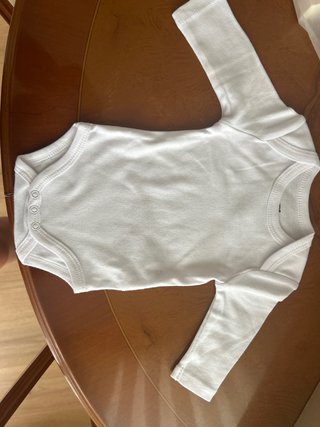 3 Body de algodón para bebé talla 0 meses