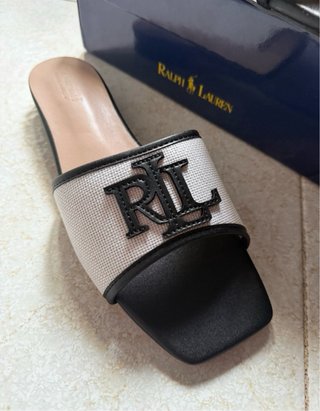 Sandalias Ralph Lauren RL Blancas y Marrones