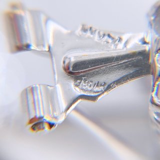 Pendientes Oro Blanco 18k, Circonitas, 3.6gr