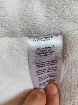 Saco capazo bebé Cotton Juice