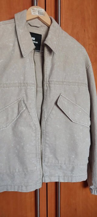 Cazadora vaquera beige