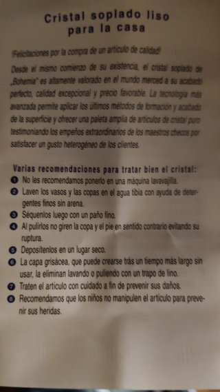 Copas de cristal Bohemia 42 piezas