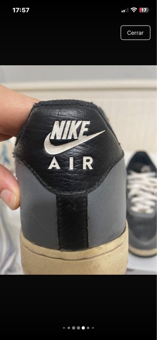 Nike Air Force 1 Negras y Grises