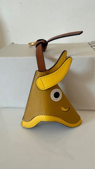 Llavero Loewe Animal Cara Marrón y Amarillo