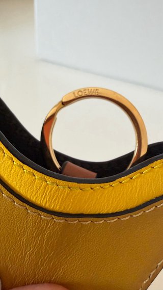 Llavero Loewe Animal Cara Marrón y Amarillo