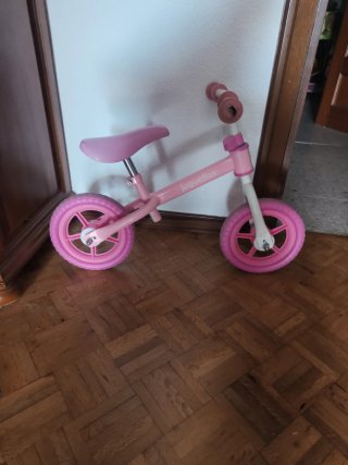 Bicicleta sin pedales rosa Juguettos