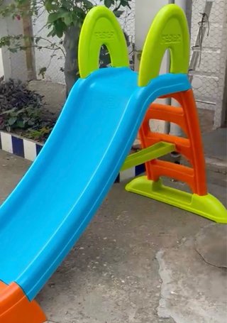 Tobogán Infantil Feber Azul y Naranja