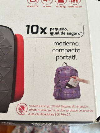 Alzador de viaje plegable Grupo 2/3