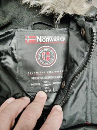 Chaqueta Geographical Norway Negra