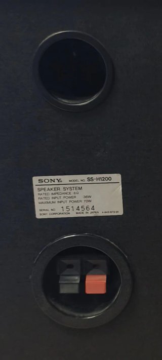 Altavoces Sony SS-H1200 Negros