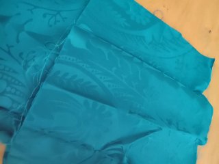 Traje Fallera Niña Damasco Azul