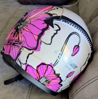 Casco LS2 Floral Rosa Talla S