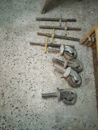 Andamio  6m de altura + altura ruedas niveladoras