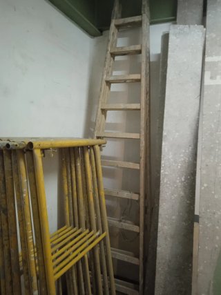 Andamio  6m de altura + altura ruedas niveladoras