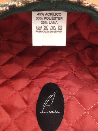 Gorra inglesa LEMÉN de cuadros mezcla Talla54/55