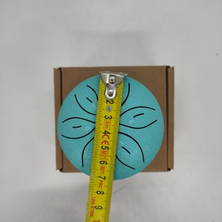 Mini Tamburo Tongue Drum Acciaio Turchese 7 cm