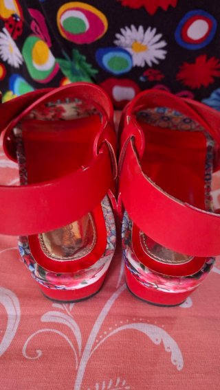 Sandalias Desigual Talla 37 Rojas