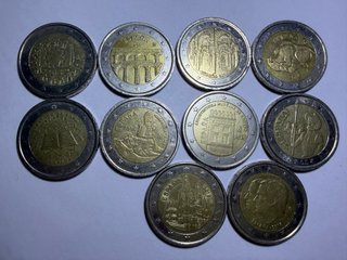 Lote 10 monedas 2€ España