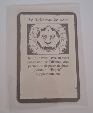 Carta El Talismán de Lore HeroQuest
