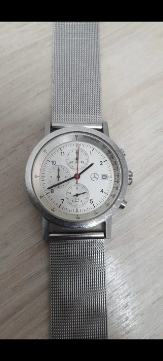 Reloj Mercedes Plata Cronógrafo