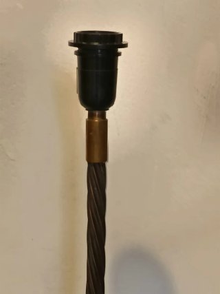 Lámpara de pie artesanal antigua