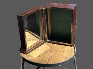 ANTIGUA CAJA TOCADOR NAPOLEÓN III 1860 A RESTAURAR