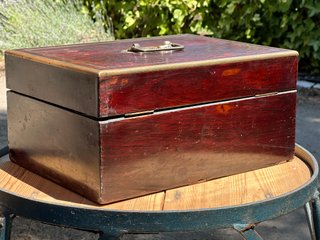 ANTIGUA CAJA TOCADOR NAPOLEÓN III 1860 A RESTAURAR
