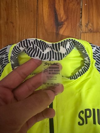 Maillot Spiuk Amarillo Neón y Negro