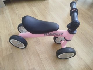 Bicicleta My First Ryder Rosa 4 Ruedas