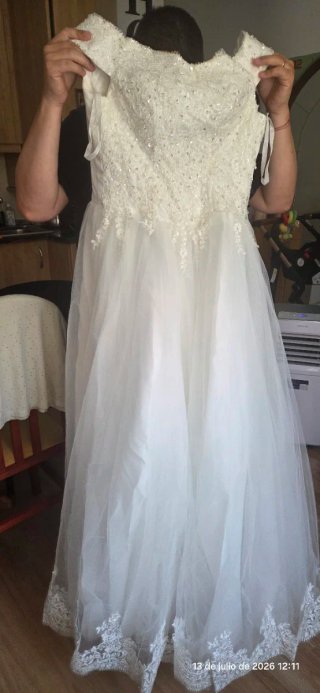 Vestido de Novia Blanco Princesa