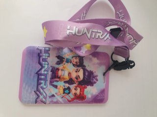 Lanyard HUNTRX Rosa com Desenho