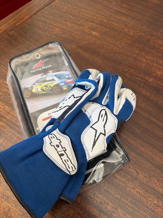 Guantes Alpinestars Talla M Azul/Blanco
