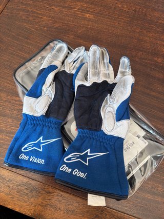 Guantes Alpinestars Talla M Azul/Blanco